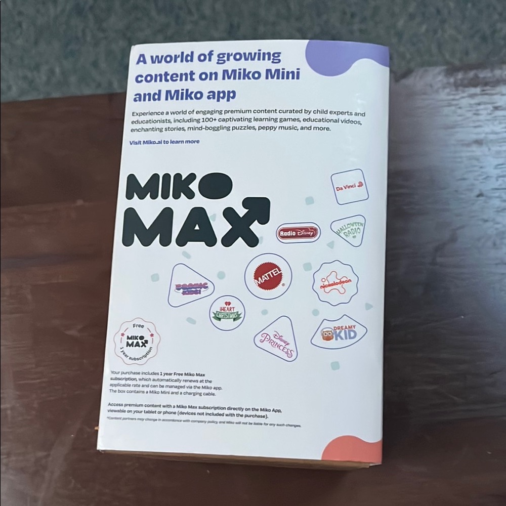 NIB Miko Mini Interactive Robot - Picture 4 of 5